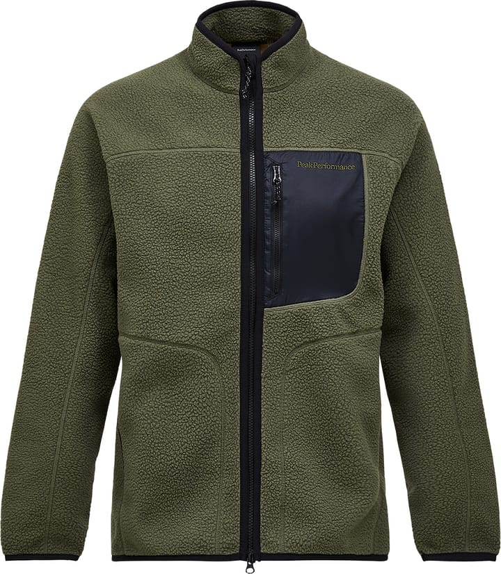 Peak Performance Men's Naturerush Pile Zip Jacket Pine Needle Peak Performance