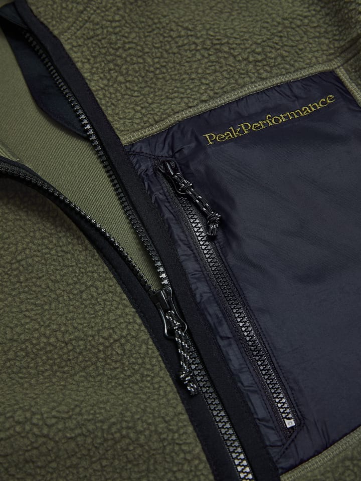 Peak Performance Men's Naturerush Pile Zip Jacket Pine Needle Peak Performance