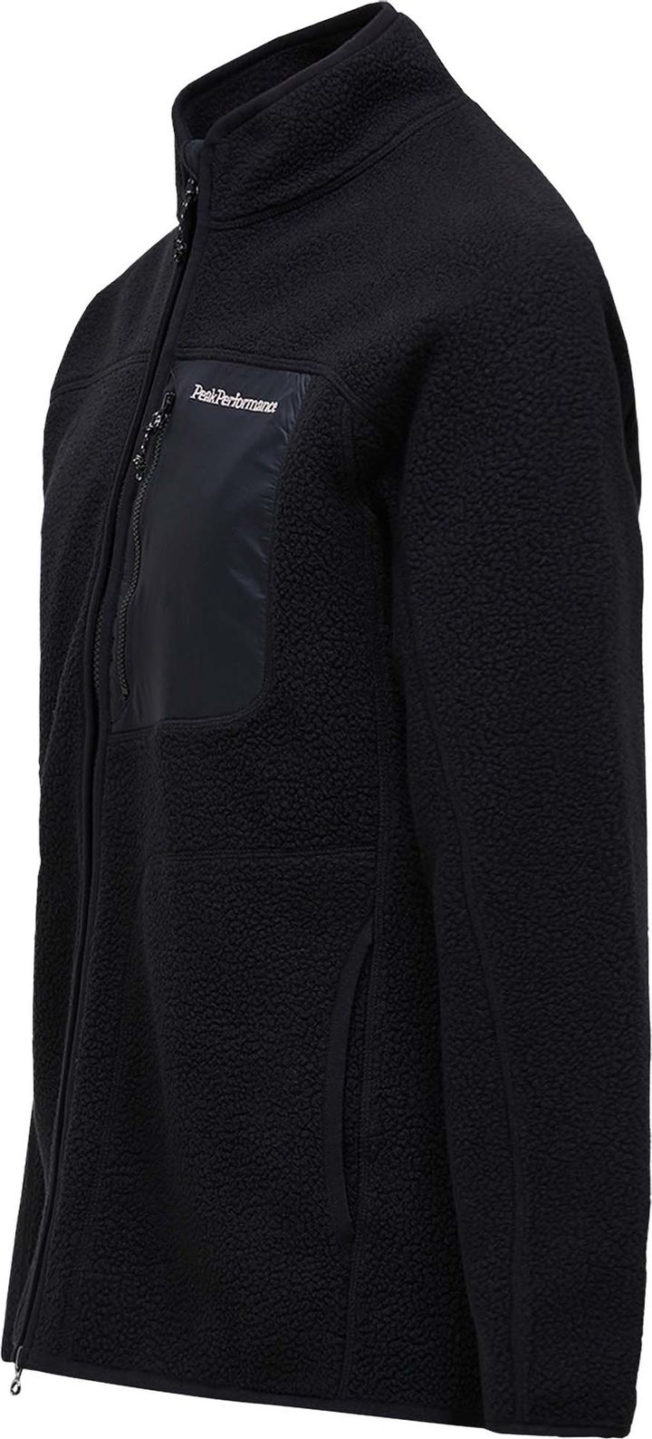 Peak Performance Men's Naturerush Pile Zip Jacket Black Peak Performance