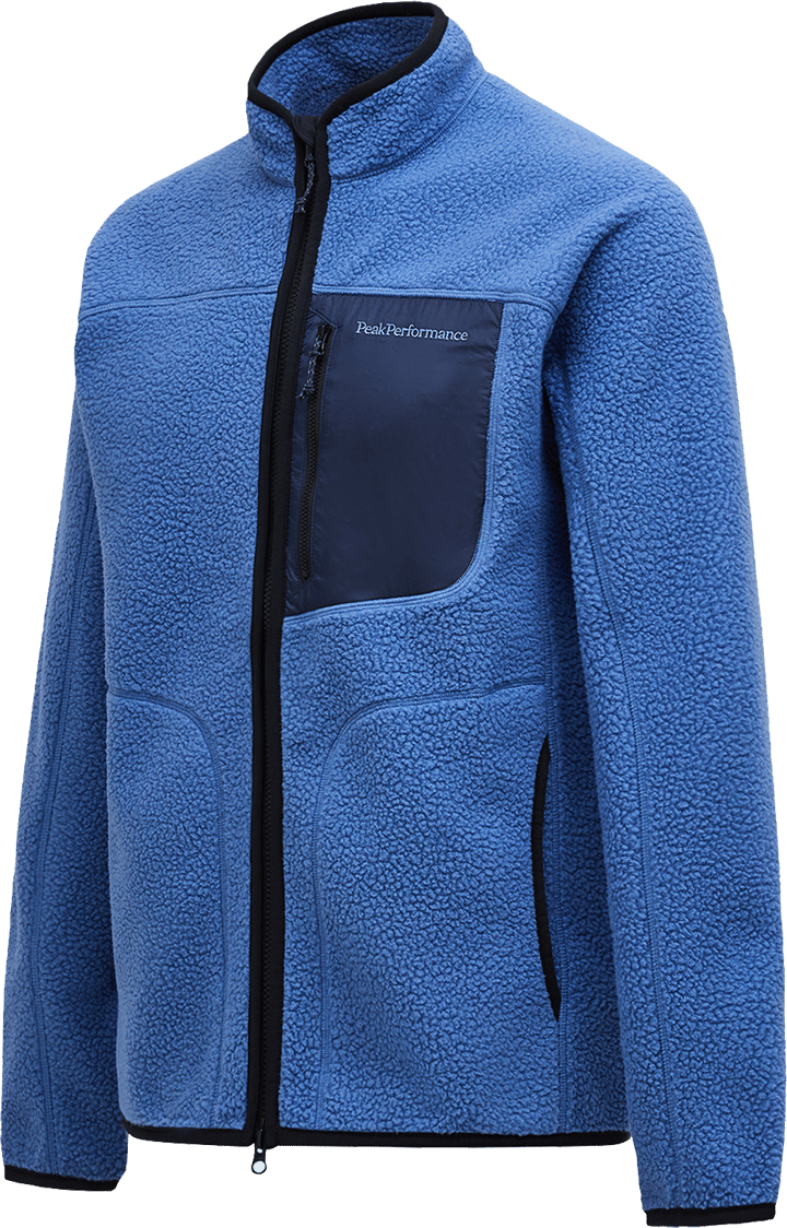 Peak Performance Men's Naturerush Pile Zip Jacket Summit Sky/blue Shadow/ Peak Performance