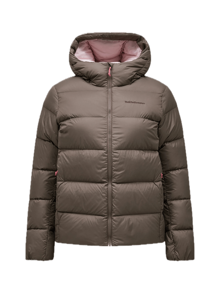 Peak Performance Women´s Frost Down Puffer Jacket Terrain Tan/frosted Pink/ Peak Performance