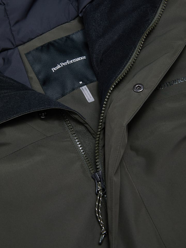 Peak Performance Men's Treeline Hipe 2L Insulated Shell Parka Olive Extreme Peak Performance