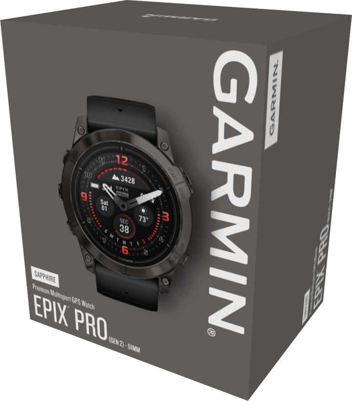 Garmin epix Pro Sapphire Generation 2, 51 mm Carbon Gray Garmin Garmin epix Pro Sapphire Generation 2, 51 mm Carbon Gray Garmin