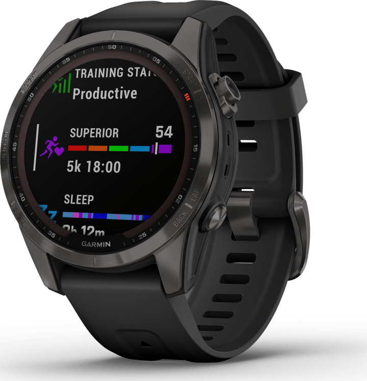 Garmin Fenix 7S Sapphire Solar Carbon Grey/Black Garmin