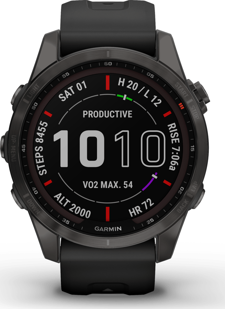 Garmin Fenix 7S Sapphire Solar Carbon Grey/Black Garmin