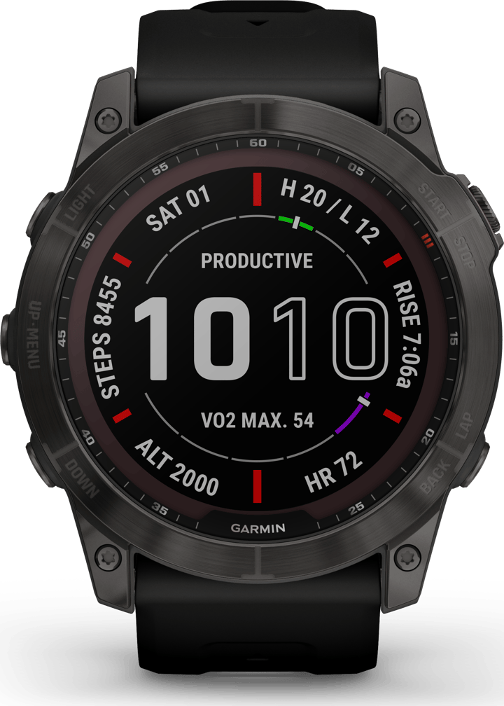 Garmin Fenix 7x Sapphire Solar Carbon Gray/Black Garmin