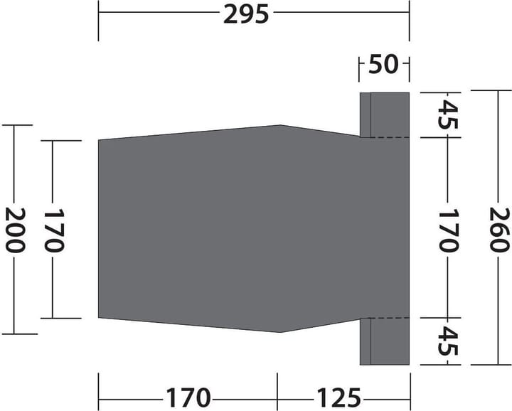 Outwell Footprint Lux Sandcrest L Black & Grey Outwell