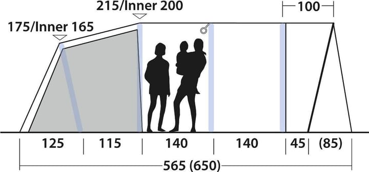 Outwell Colorado 6 Air Blue Outwell Outwell Colorado 6 Air Blue Outwell