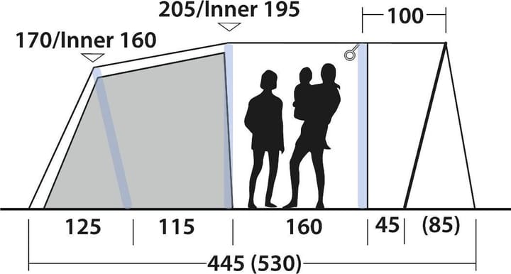Outwell Monterey 5 Air Blue Outwell