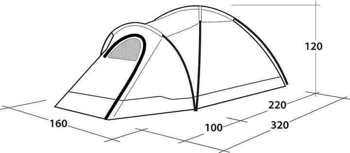 Outwell Cloud 2 Green Outwell