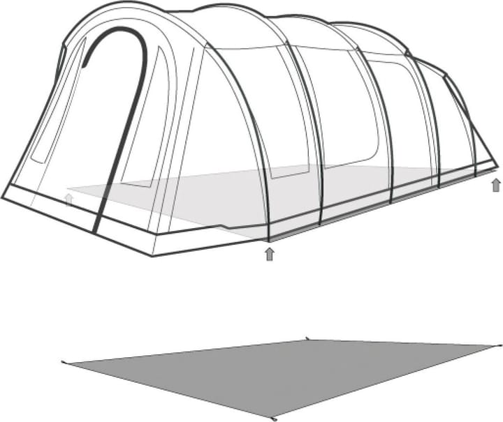 Outwell Footprint Carolina 6 Black & Grey Outwell