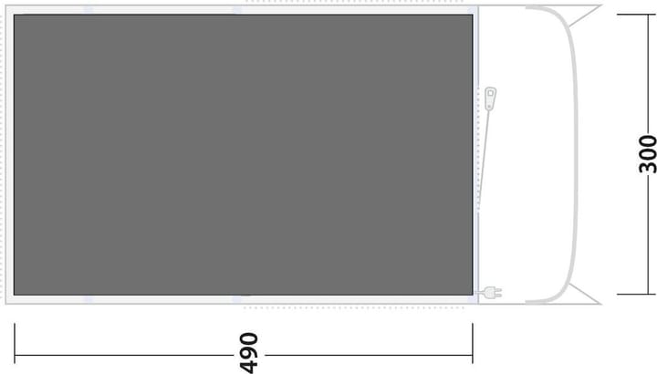 Outwell Footprint Florida 5 Air Black & Grey Outwell Outwell Footprint Florida 5 Air Black & Grey Outwell