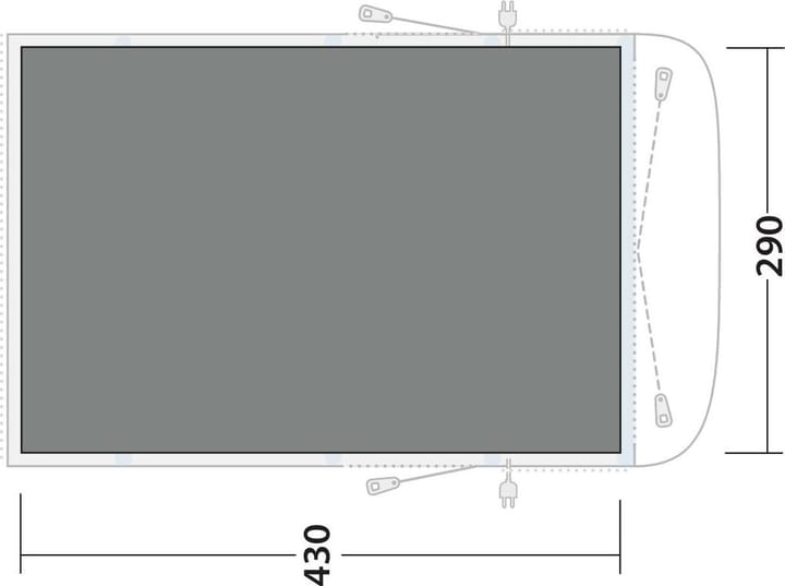 Outwell Footprint Wolfburg 450 Air Black & Grey Outwell
