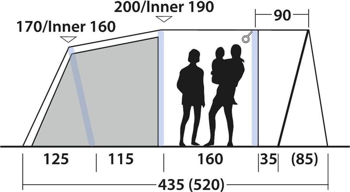 Outwell Monterey 4 Air Blue Outwell