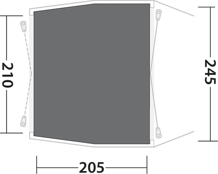 Outwell Footprint Dunecrest L Black & Grey Outwell