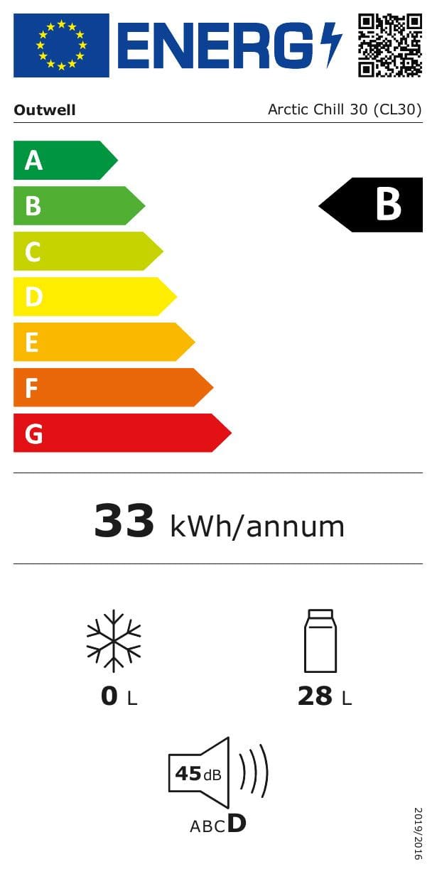 Outwell Arctic Chill 30 Black & Grey Outwell