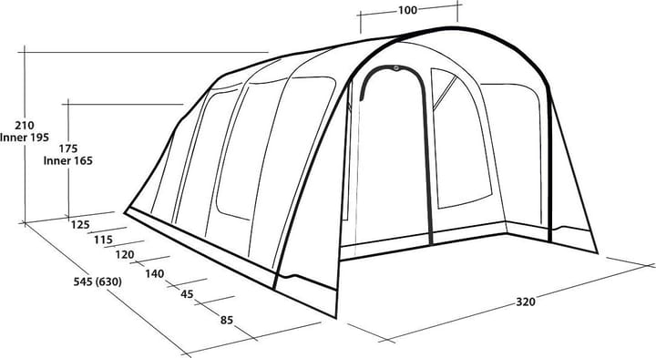 Outwell Colorado 5 Air Blue Outwell