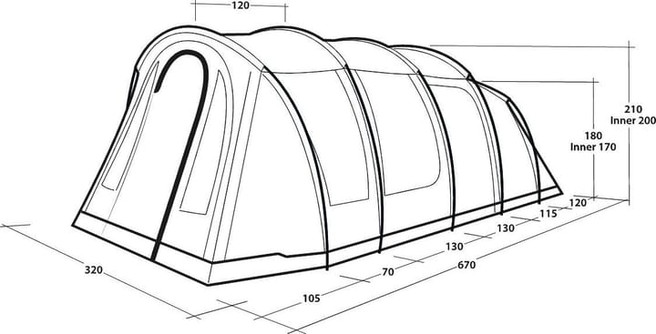 Outwell Phoenix 5 Green Outwell