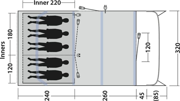 Outwell Colorado 5 Air Blue Outwell