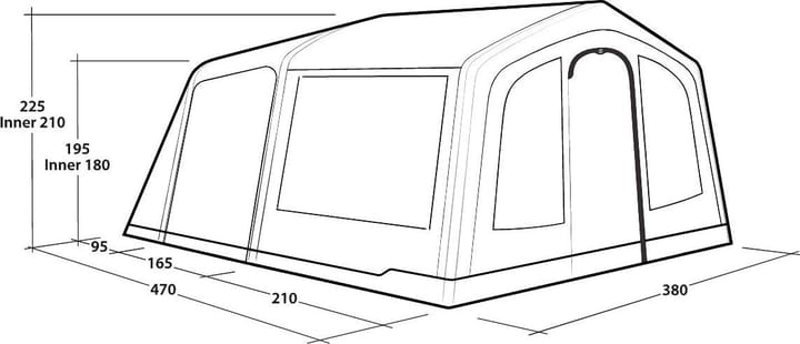 Outwell Michigan 4 Air Blue Outwell