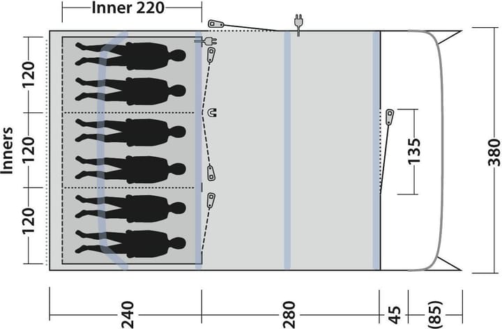 Outwell Colorado 6 Air Blue Outwell