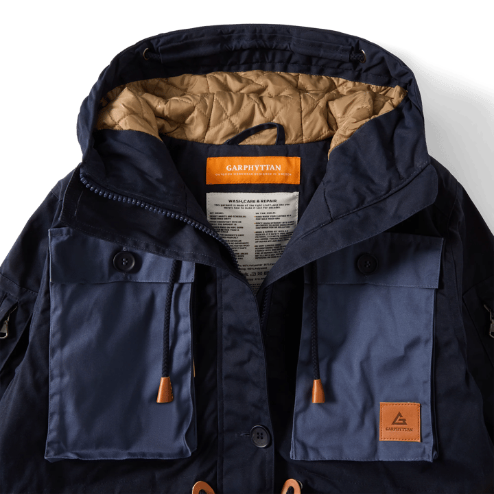 Garphyttan Men's Denali Parka Navy Comb Garphyttan
