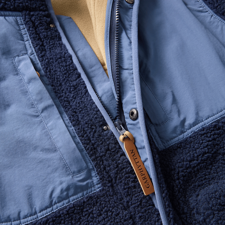 Garphyttan Men's Kodiak Pile Jacket Navy Garphyttan