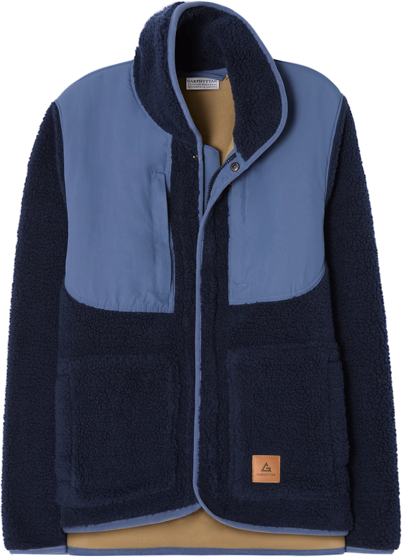 Garphyttan Men's Kodiak Pile Jacket Navy