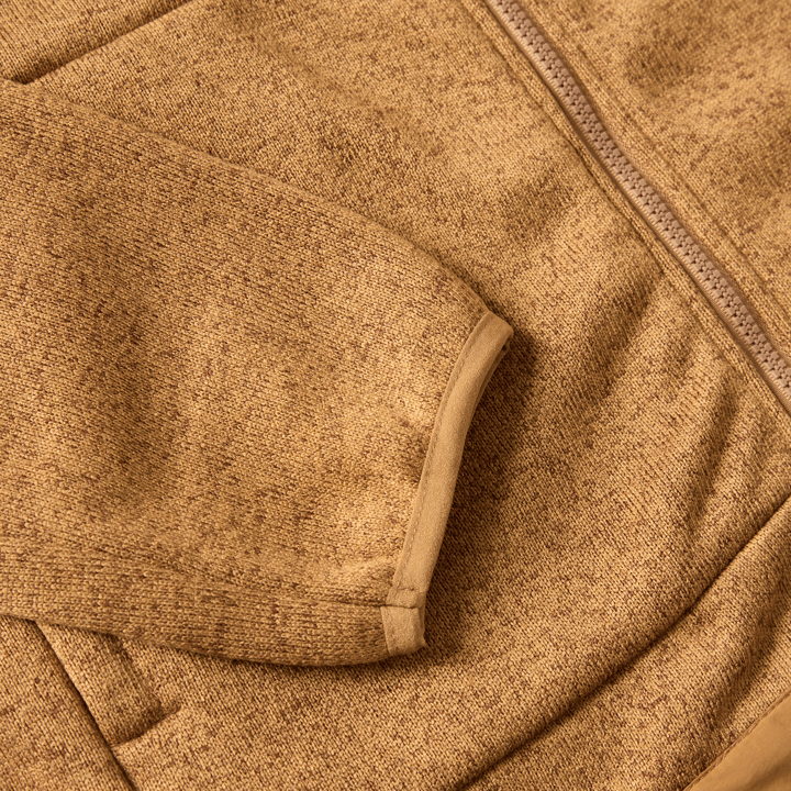 Garphyttan Men's Valdez Flatfleece Jacket Tobacco Melange Garphyttan