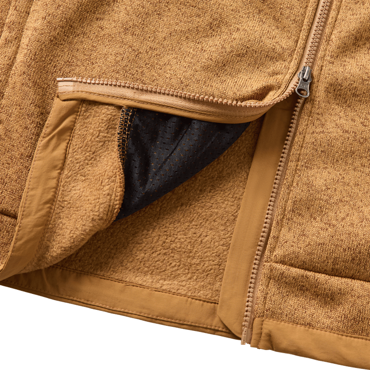Garphyttan Men's Valdez Flatfleece Jacket Tobacco Melange Garphyttan