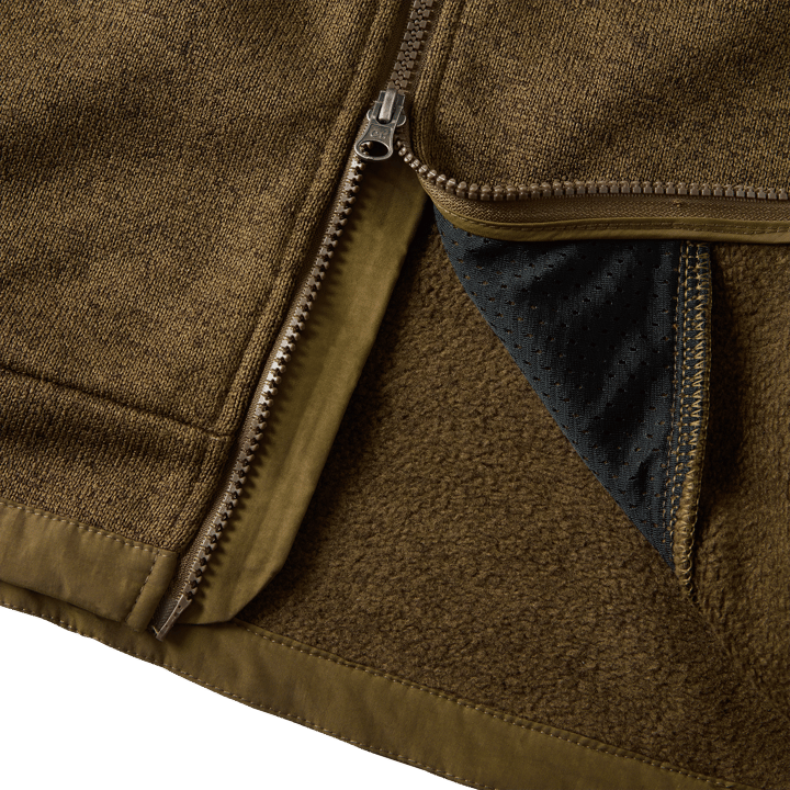 Garphyttan Men's Valdez Flatfleece Vest Brown Melange Garphyttan