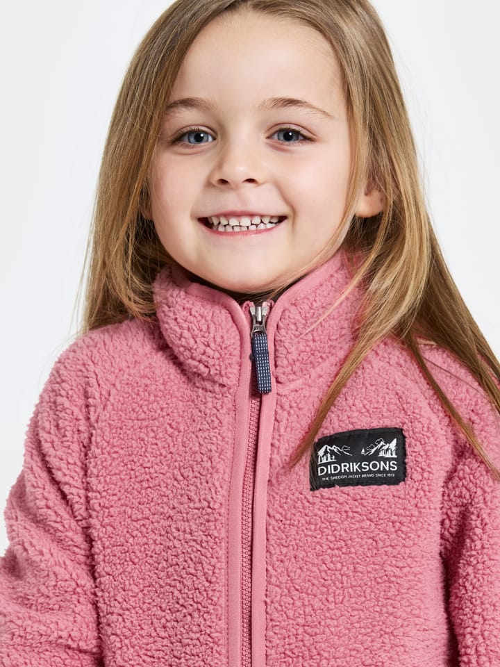 Didriksons Kids' Gibbs Full Zip 2 Heather Pink Didriksons