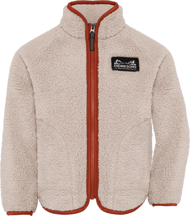 Didriksons Kids' Gibbs Full Zip 2 Beach Beige/Rust Didriksons