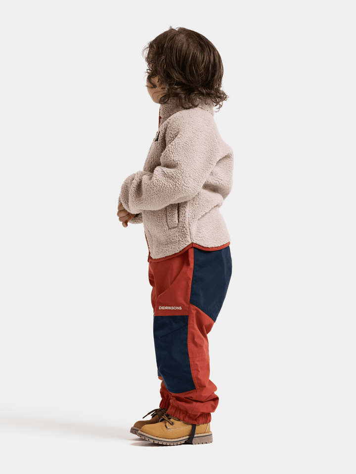 Didriksons Kids' Gibbs Full Zip 2 Beach Beige/Rust Didriksons