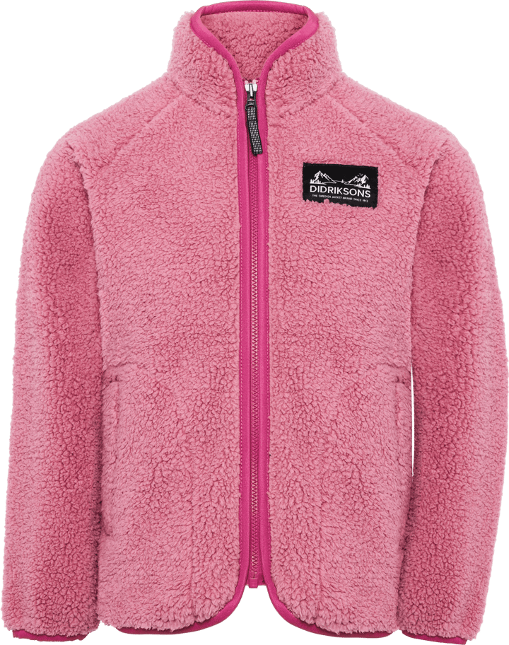 Didriksons Kids' Gibbs Full Zip 2 Heather Pink/Cactus Pink Didriksons