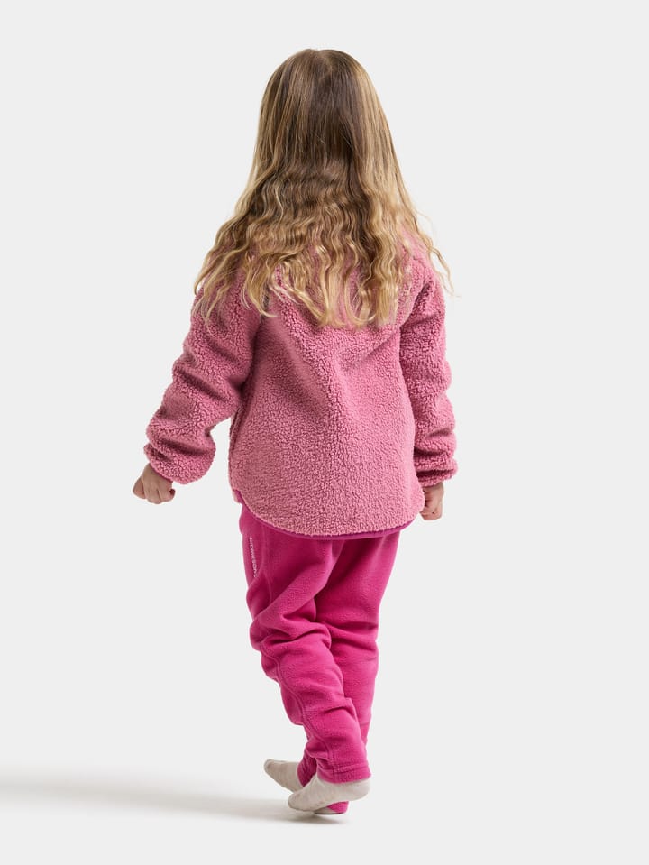 Didriksons Kids' Gibbs Full Zip 2 Heather Pink/Cactus Pink Didriksons