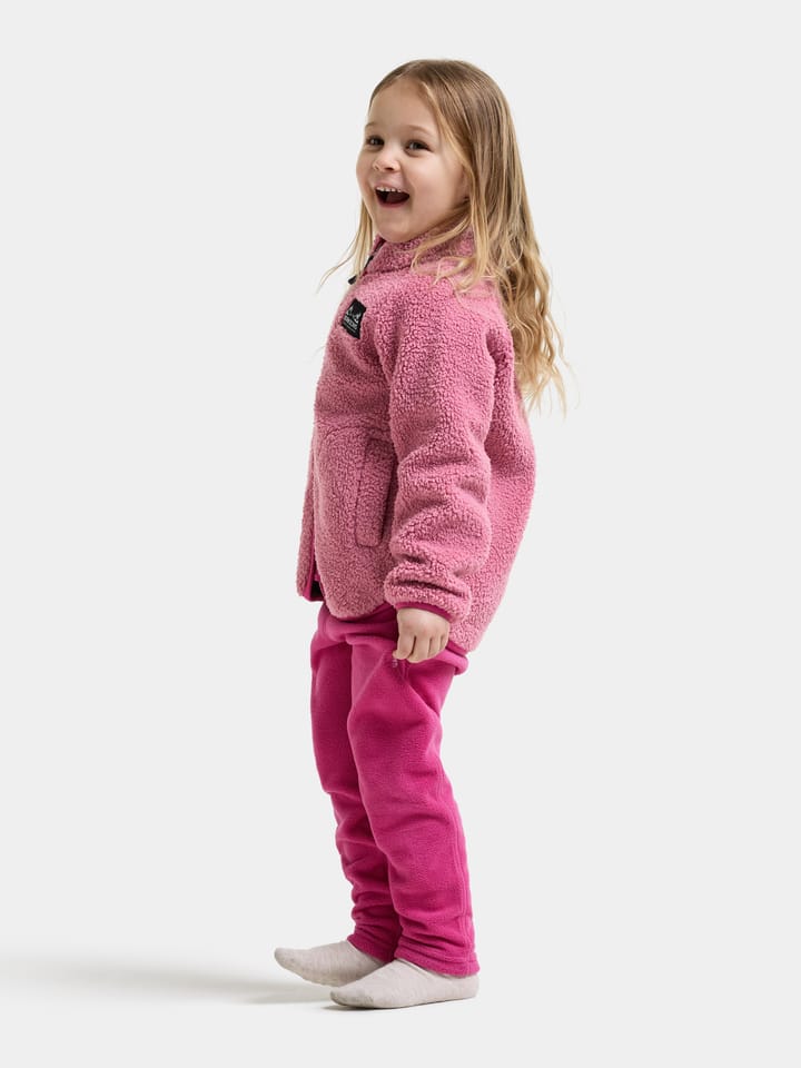 Didriksons Kids' Gibbs Full Zip 2 Heather Pink/Cactus Pink Didriksons