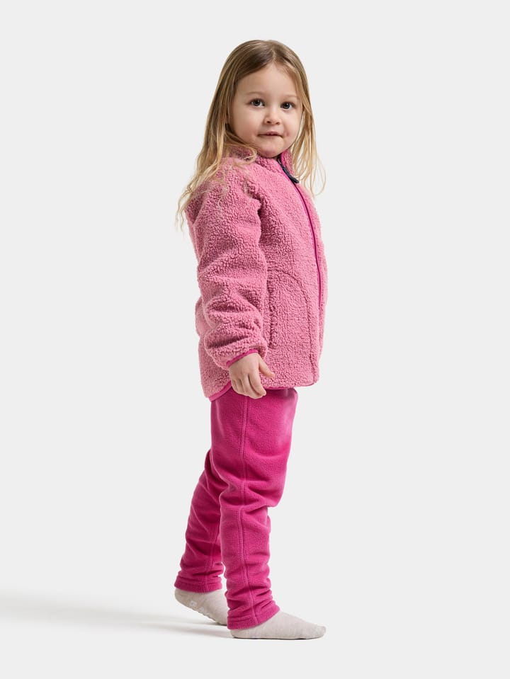Didriksons Kids' Gibbs Full Zip 2 Heather Pink/Cactus Pink Didriksons