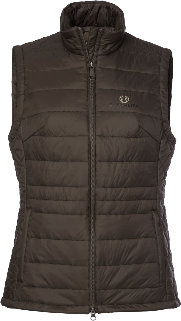 Chevalier Quintin Padded Vest Leather Women Brown Chevalier