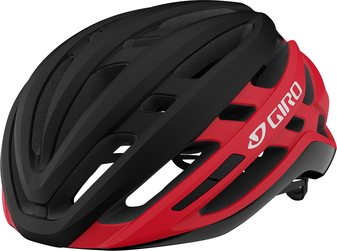 Giro Unisex Agilis Mips Matte Black/Bright Red Cykelhjälmar Matte Sort/Lys Rød L