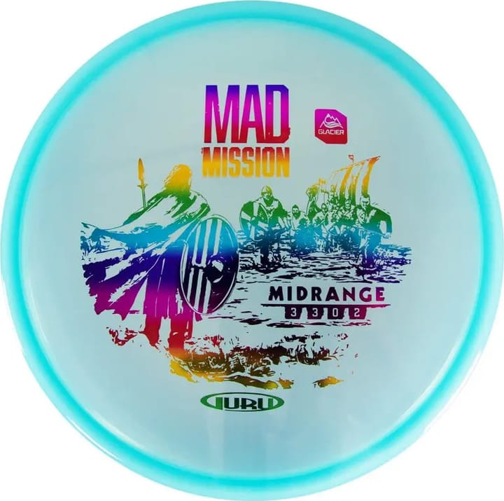 Guru Disc Golf Glacier Line Midrange Mad Mission Blue Guru Disc Golf