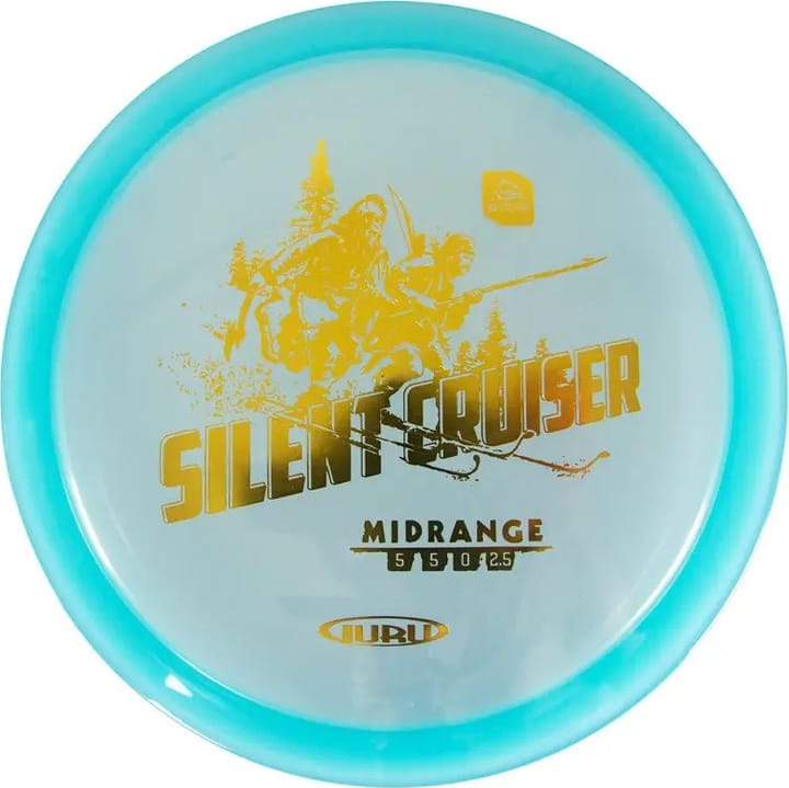 Guru Disc Golf Glacier Line Midrange Silent Cruiser Blue Guru Disc Golf