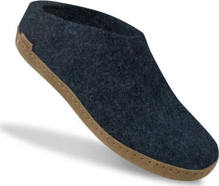 Glerups Unisex Slip-on With Leather Sole Denim Glerups