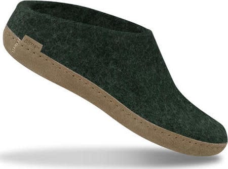 Glerups Unisex Slip-on With Leather Sole Forest Glerups
