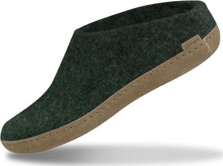 Glerups Unisex Slip-on With Leather Sole Forest Glerups