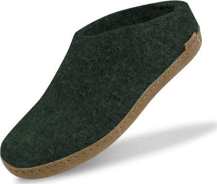 Glerups Unisex Slip-on With Leather Sole Forest