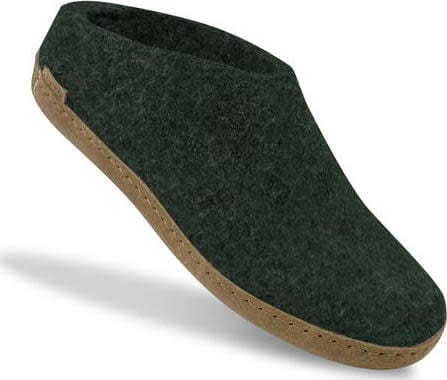 Glerups Unisex Slip-on With Leather Sole Forest Glerups