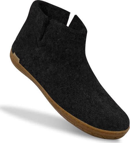 Glerups Unisex Boot With Natural Rubber Sole Charcoal Glerups