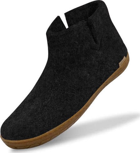 Glerups Unisex Boot With Natural Rubber Sole Charcoal Glerups