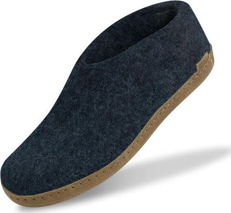 Glerups Unisex Shoe With Leather Sole Denim